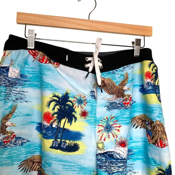 QUIKSILVER Men’s Everyday 4TH Eagle Swim Suit Board Shorts Size 32 - Picture 3 of 12
